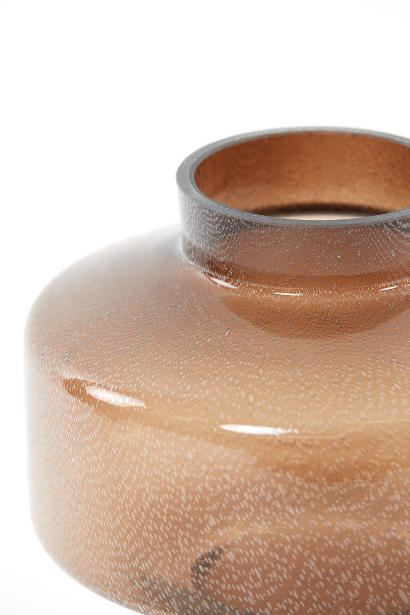 Trasmon Glass Brown Vase - Small Light & Living