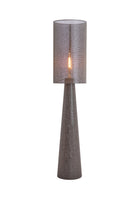 Micky Linen Floor Lamp - Brown Light & Living