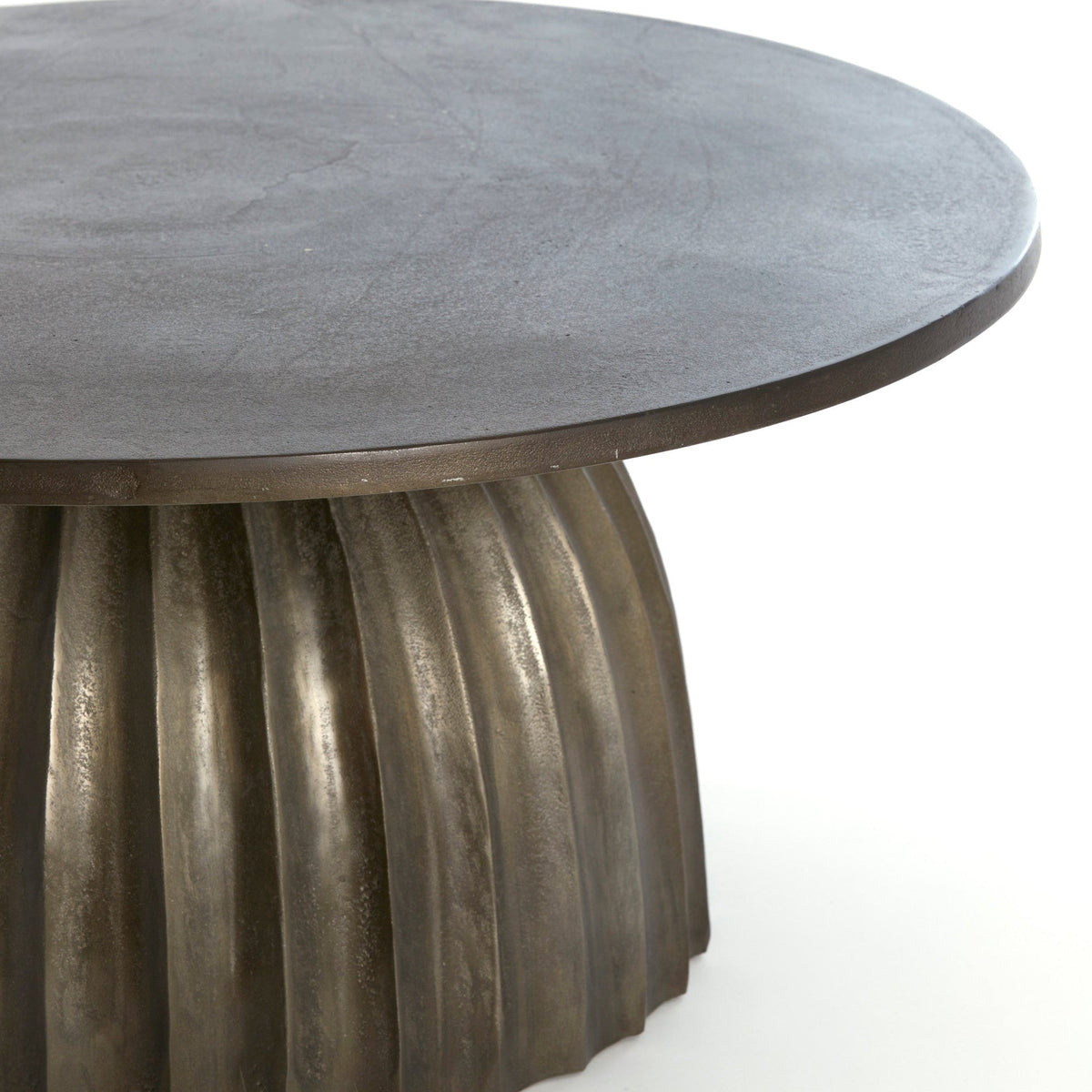 Veglia Matt Dark Brown Low Side Table - Large Light & Living