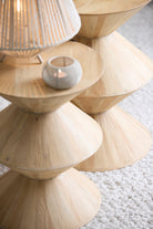 Larus Mango Wood Natural Side Table Light & Living