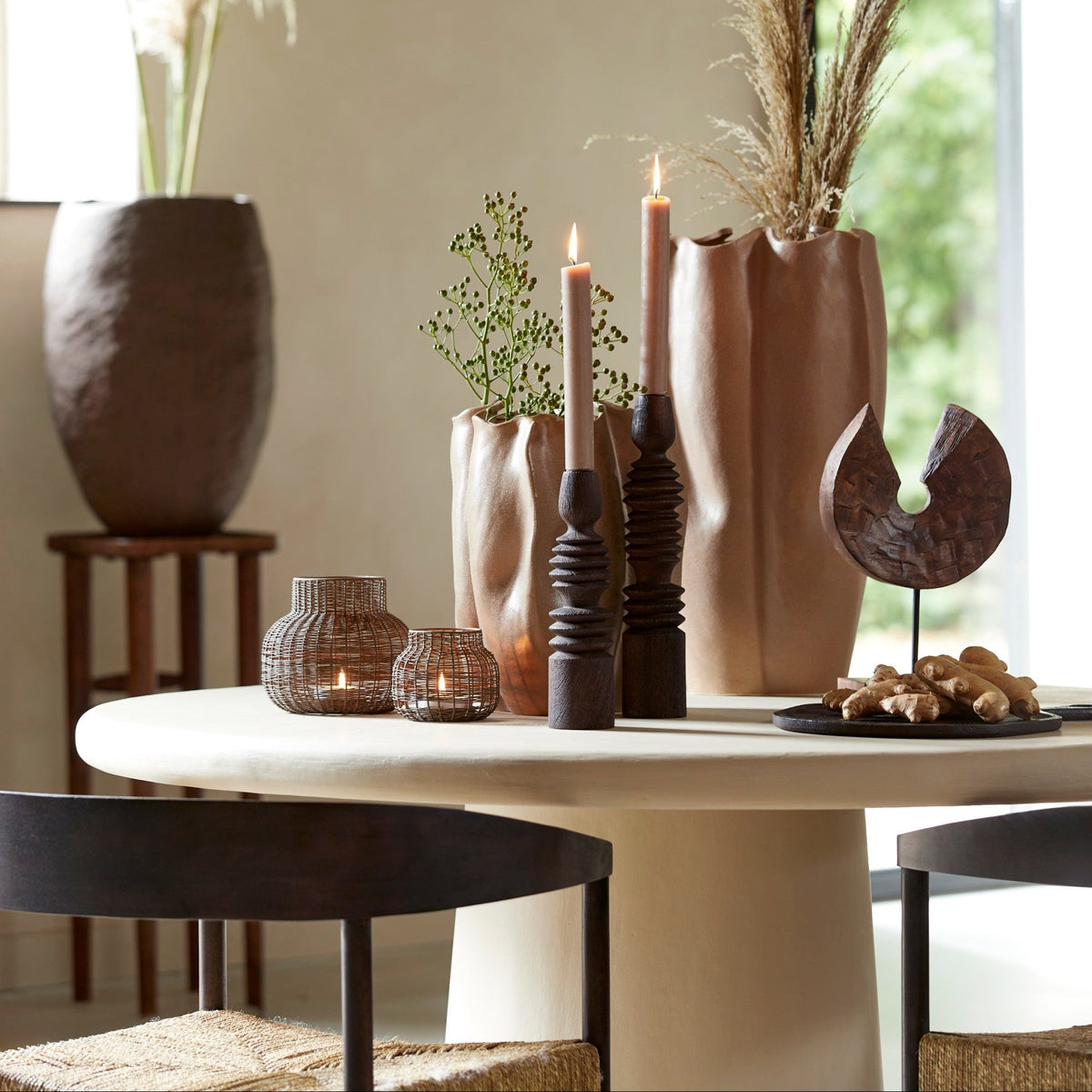 Kulona Beige Dining Table - Beige Light & Living