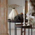 Caldras Brown Deco Jar - Small Light & Living