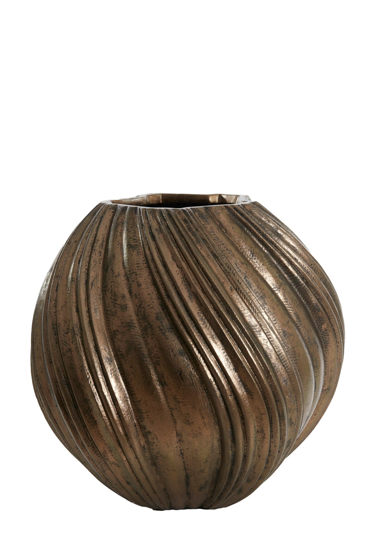 Yatung Antique Bronze Vase Deco - Large Light & Living