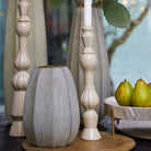 Bradley Glass Olive Green Vase - Medium Light & Living
