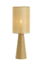 Micky Linen Olive Green Table Lamp Light & Living