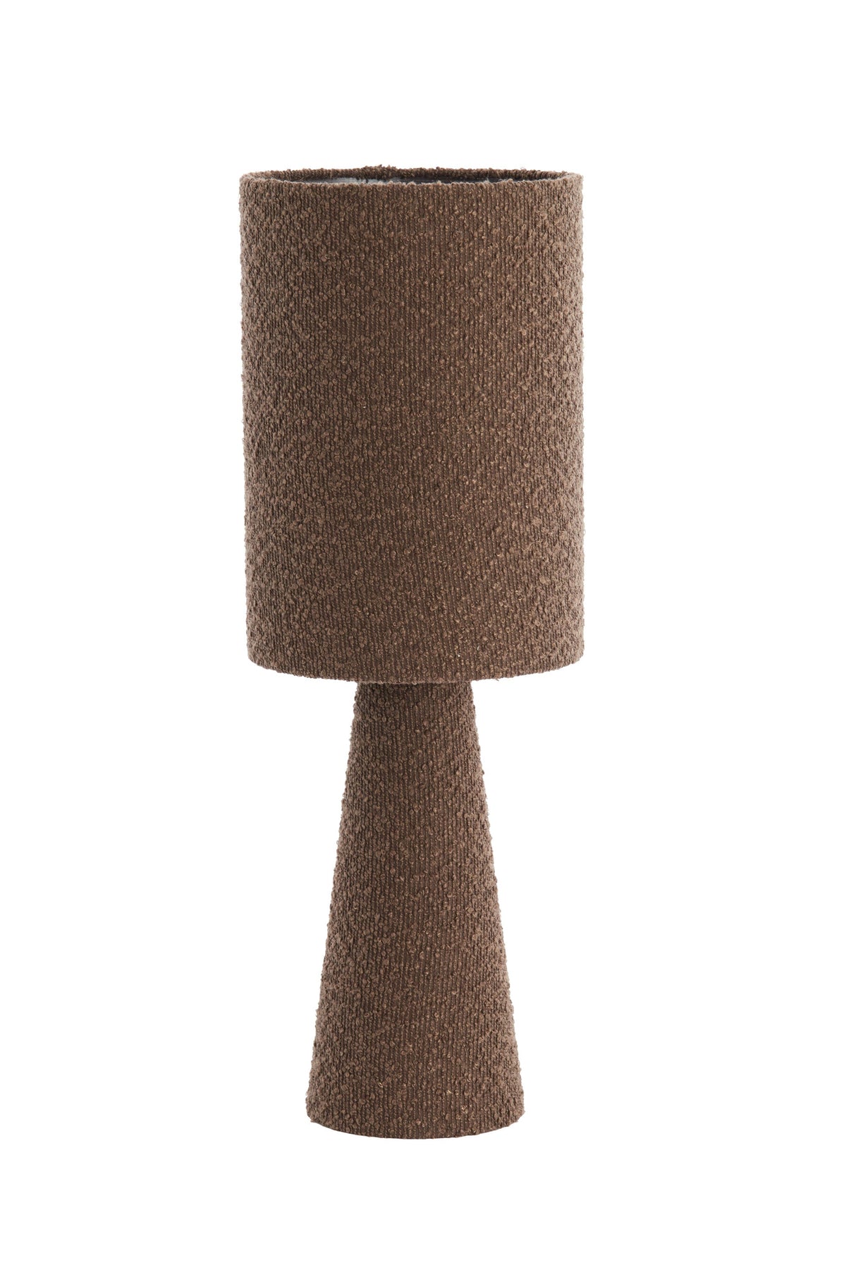 Micky Bouclé Brown Table Lamp Light & Living