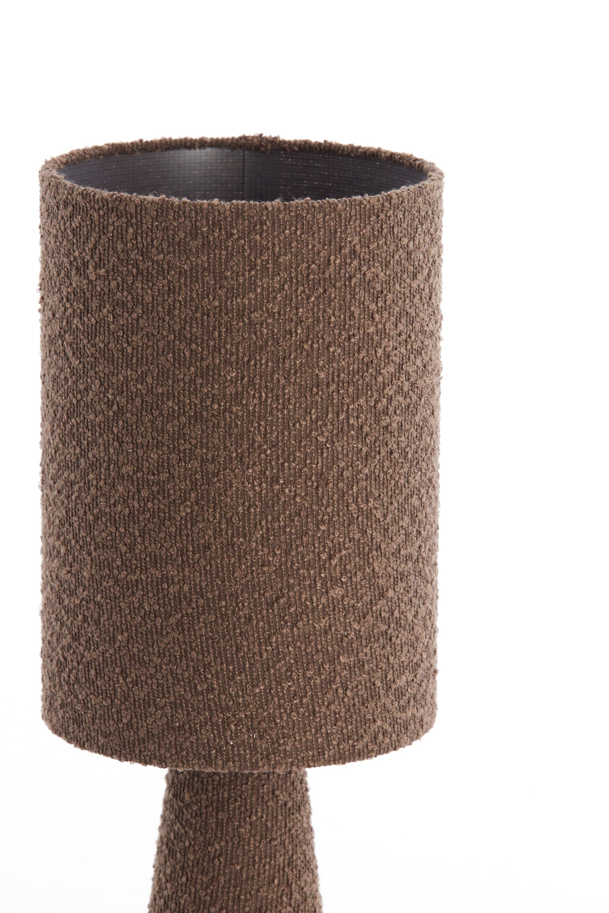 Micky Bouclé Brown Table Lamp Light & Living