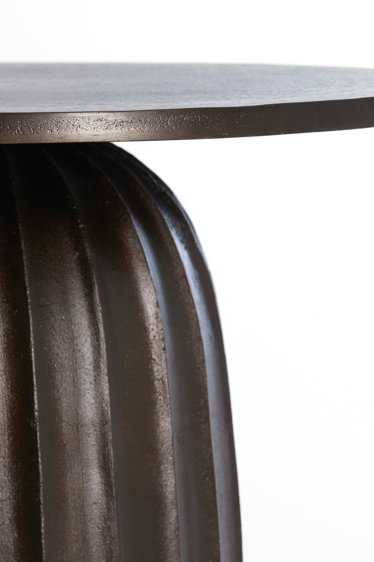 Veglia Matt Dark Brown Low Side Table - Small Light & Living