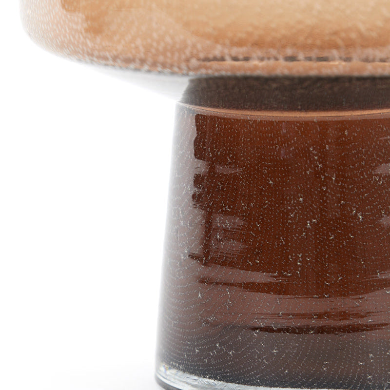 Trasmon Glass Brown Vase - Small Light & Living