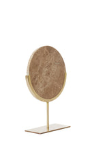 Moreno Marble Brown Ornament On Base - Small Light & Living