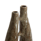 Katha Ceramic Vase Deco - Shiny Brown Light & Living