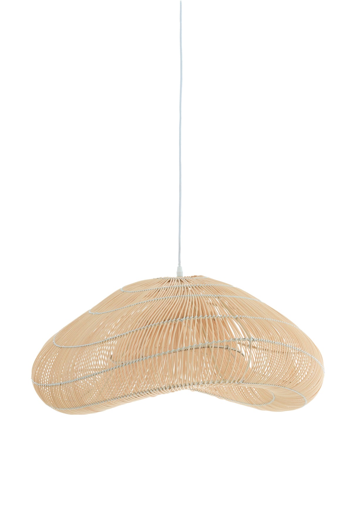 Janzur Rattan Natural Hanging Lamp - Large Light & Living