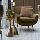 Macau Antique Bronze Side Table - Large Light & Living