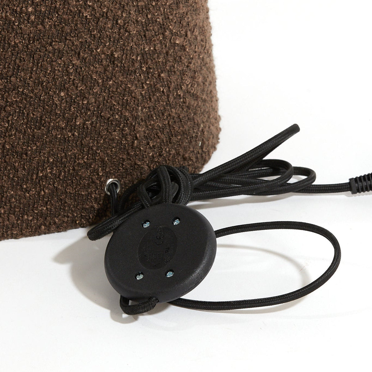 Micky Bouclé  Floor Lamp - Brown Light & Living
