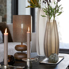 Bradley Light Brown Glass Vase - Medium Light & Living