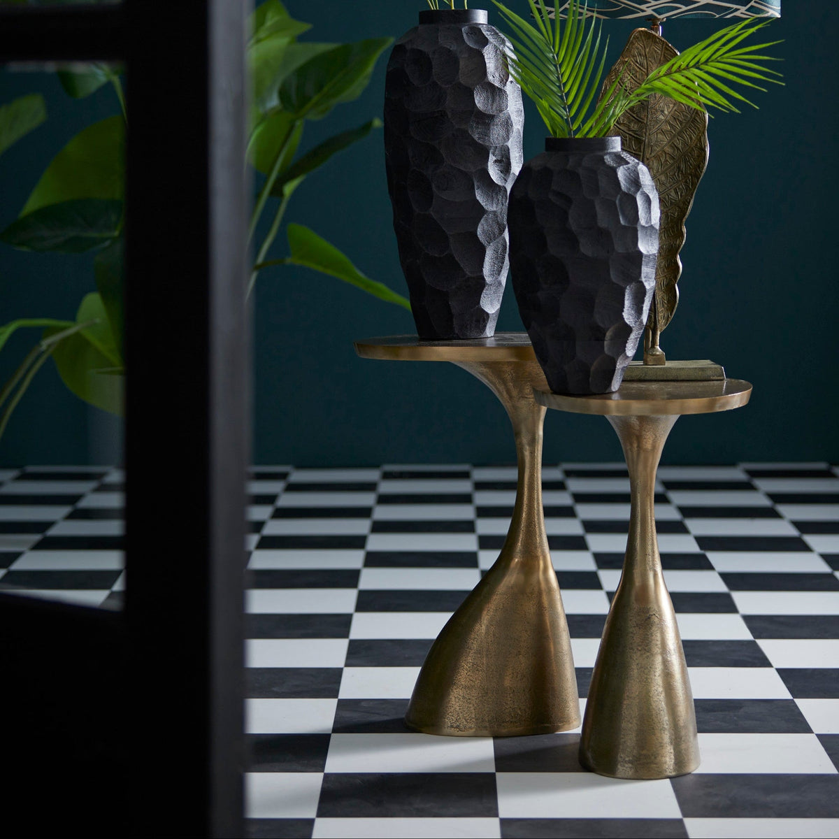 Macau Antique Bronze Side Table - Small Light & Living