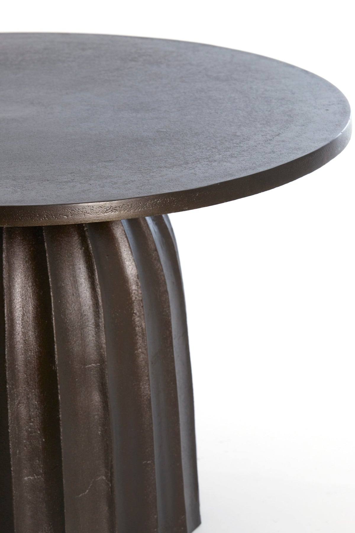 Veglia Matt Dark Brown Low Side Table - Small Light & Living