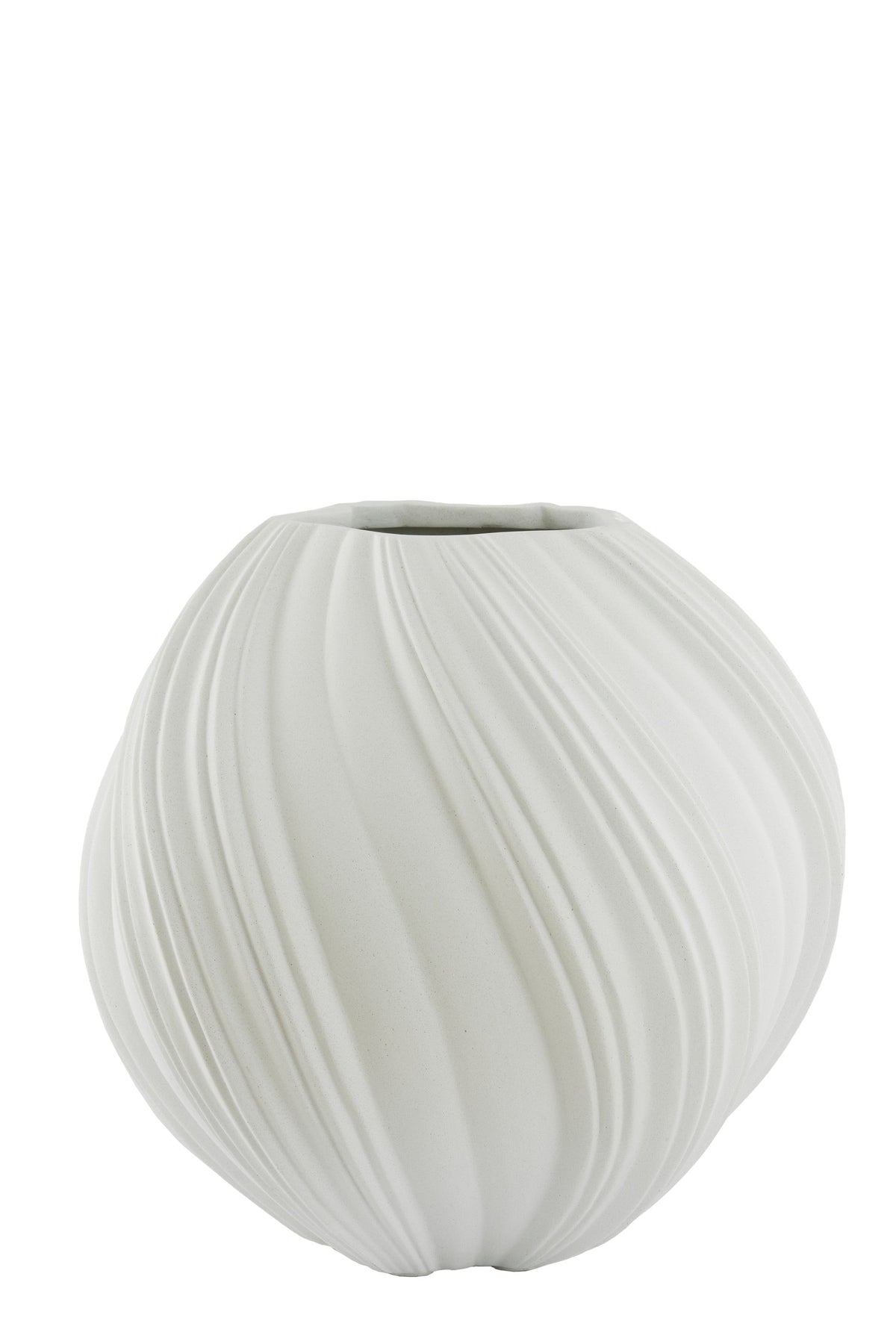 Yatung Cream Vase Deco - Large Light & Living