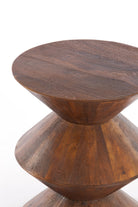Larus Mango Wood Brown Side Table Light & Living