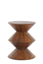 Larus Mango Wood Brown Side Table Light & Living