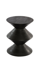 Larus Mango Wood Matt Black Side Table Light & Living