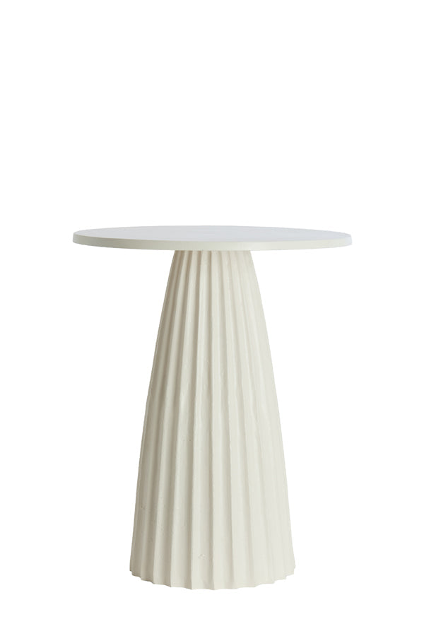 Veglia Cream Side Table - Large Light & Living