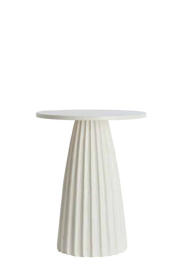 Veglia Cream Side Table - Small Light & Living