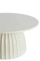 Veglia Cream Low Side Table - Large Light & Living