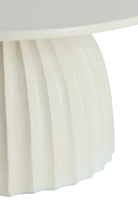 Veglia Cream Low Side Table - Large Light & Living