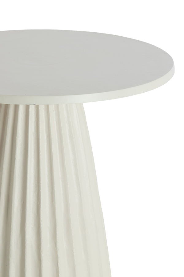 Veglia Cream Side Table - Small Light & Living