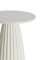 Veglia Cream Side Table - Large Light & Living