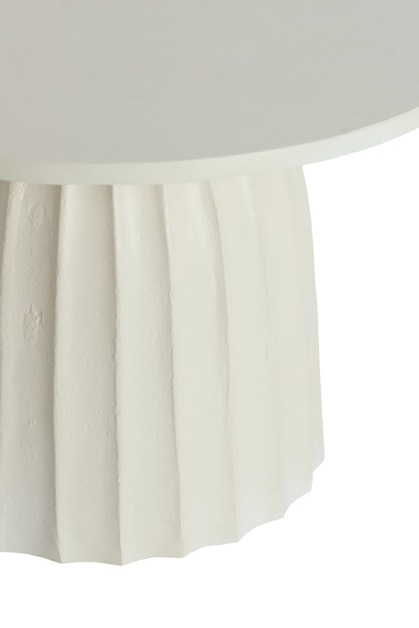 Veglia Cream Low Side Table - Small Light & Living