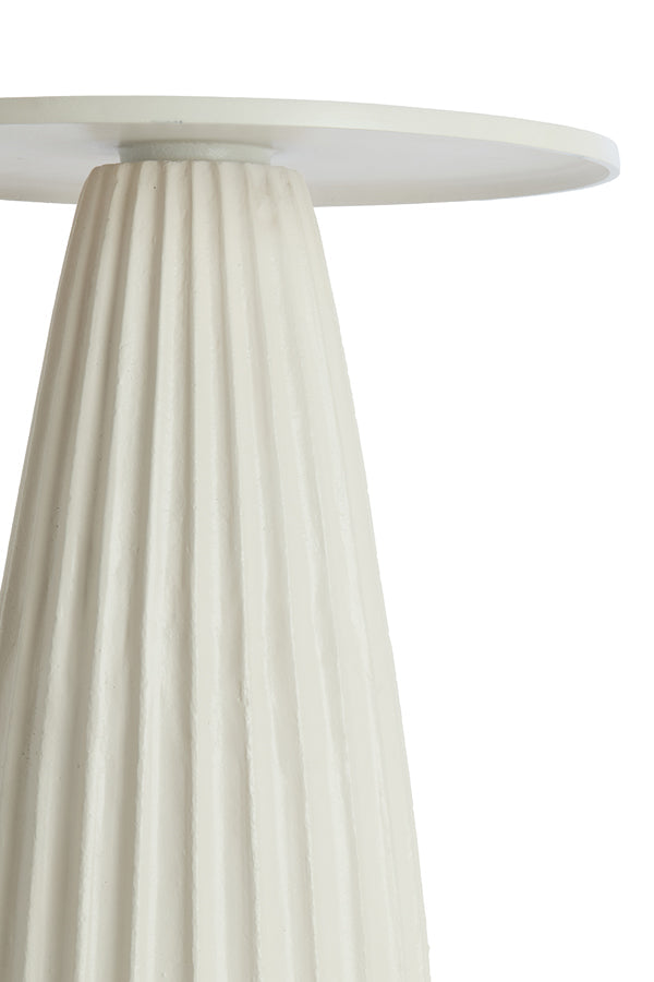 Veglia Cream Side Table - Small Light & Living