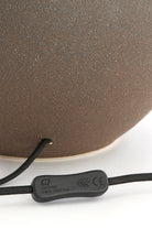 Ulloa Ceramics Matt Dark Brown Lamp Base Light & Living