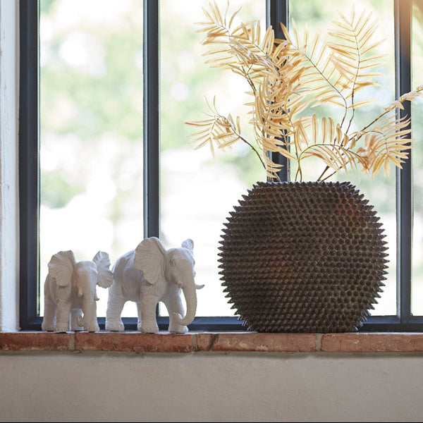 Caldras Brown Vase Deco - Large Light & Living