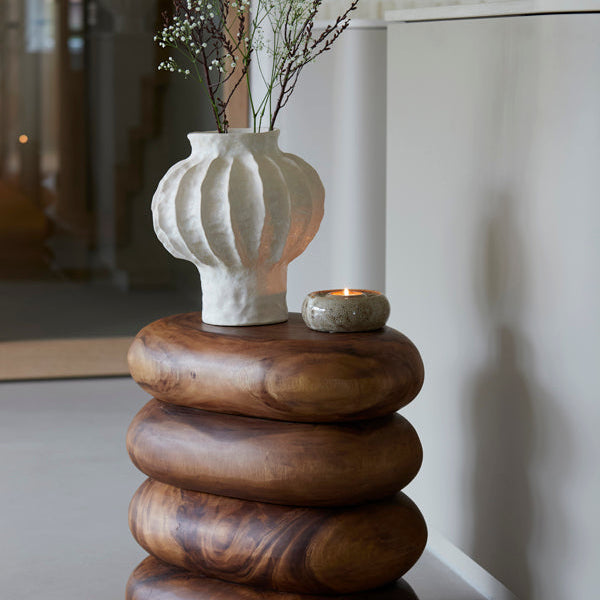 Hakone Ceramics Cream Vase Deco - Small Light & Living
