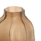 Tejeda Glass Matt Dark Brown Vase Light & Living