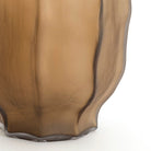Tejeda Glass Matt Dark Brown Vase Light & Living