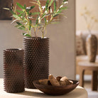 Caldras Dark Brown Vase Deco - Large Light & Living
