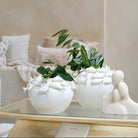 Fish Ceramics Cream Vase Deco - Large Light & Living