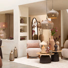 Lucine Wood Dark Brown Mirror - Tall Light & Living