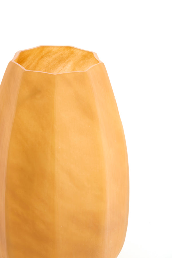 Bradley Glass Caramel Vase - Large Light & Living