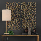 In The Loop Gold Wall Art - Set of 2 by Uttermost