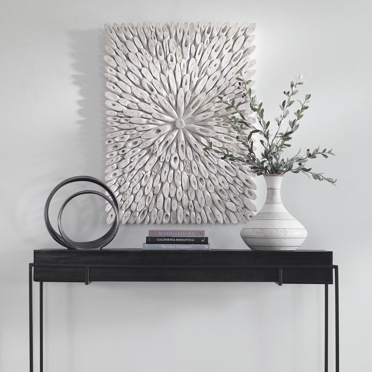 Bahama Wood Whitewashed Wall Decor by Uttermost