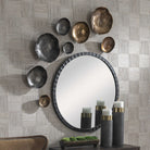 Lucky Coins Wall Bowls in Antiqued Nickel - Set of 4 Uttermost