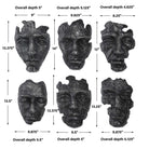 Self-Portrait Metallic Wall Decor - Set of 6 by Uttermost