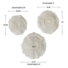 Ocean Gems Coral Wall Decor - Set of 3 by Uttermost