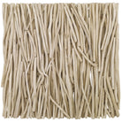 Gathered Teak Square Bleached Wood Wall Decor by Uttermost