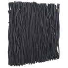 Gathered Teak Square Black Wood Wall Decor by Uttermost