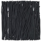 Gathered Teak Square Black Wood Wall Decor by Uttermost